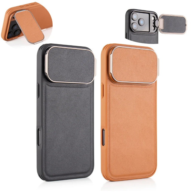 FlipStand Leather Camera Protection Case