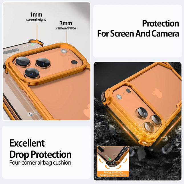YTL Metal Ultra-Thin MagSafe Case for iPhone 17 Series – Wireless Charging Protective Case